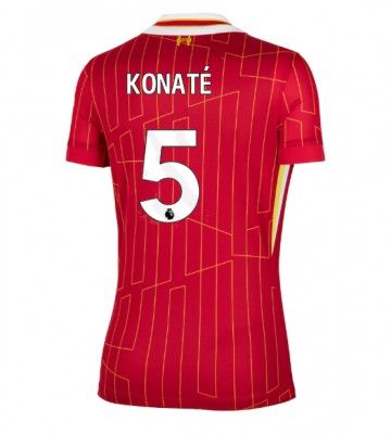 Liverpool Ibrahima Konate #5 Primera Equipación Mujer 2024-25 Manga Corta